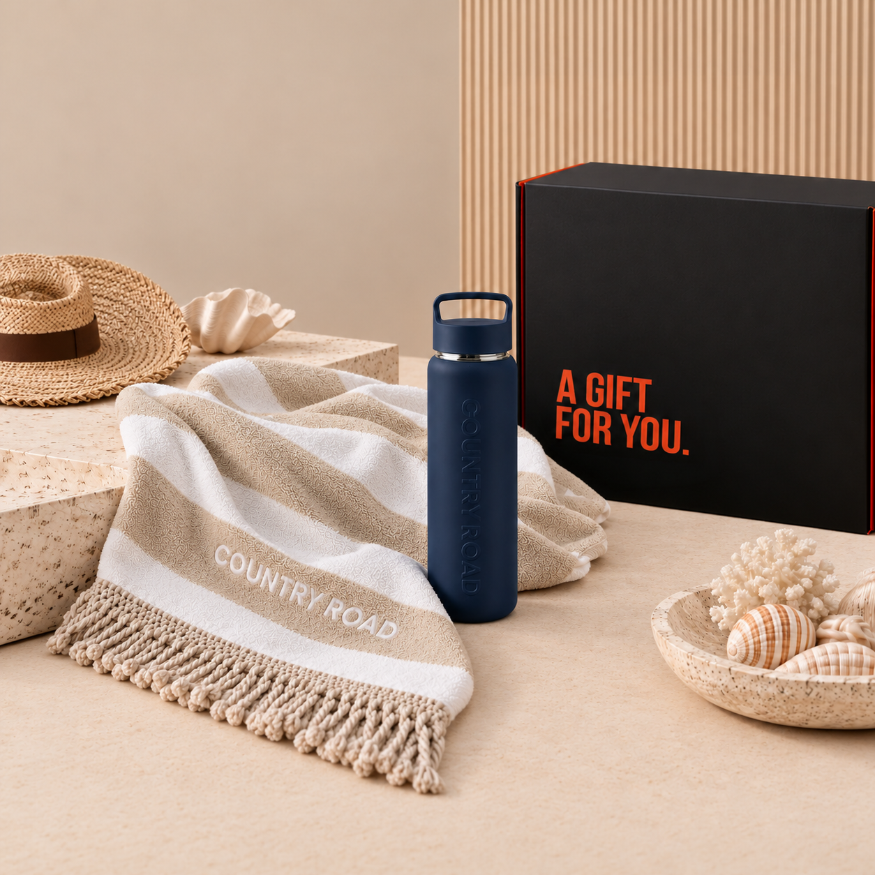 We Wander Coastal Luxe Beach Hamper