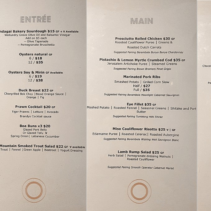 A Premier Regional Dining Experience At Brandy's Restaurant And Bar (Tumut) - We Wander