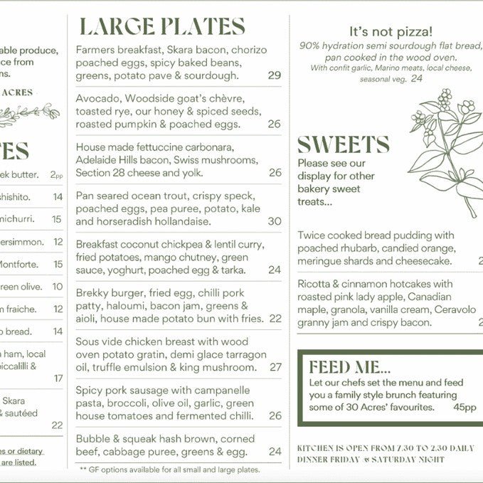 A Regional Dining Experience At 30 Acres - We Wander