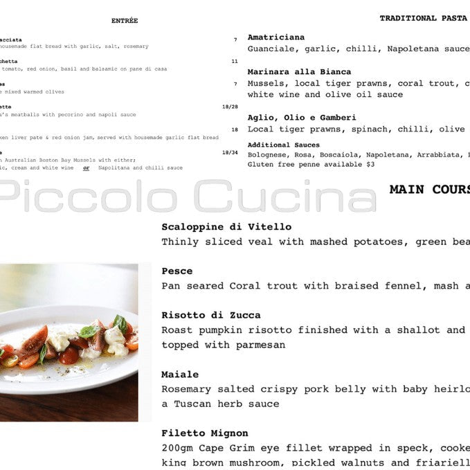 A Signature Italian Dining Experience At Piccolo Cucina - We Wander