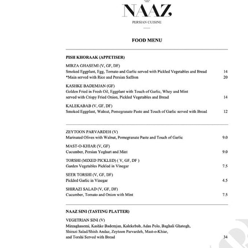A Signature Persian Dining Experience At Naaz Persian Cuisine - We Wander