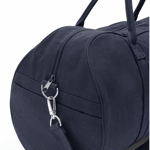Heritage Zip Canvas Tote in Navy - We Wander