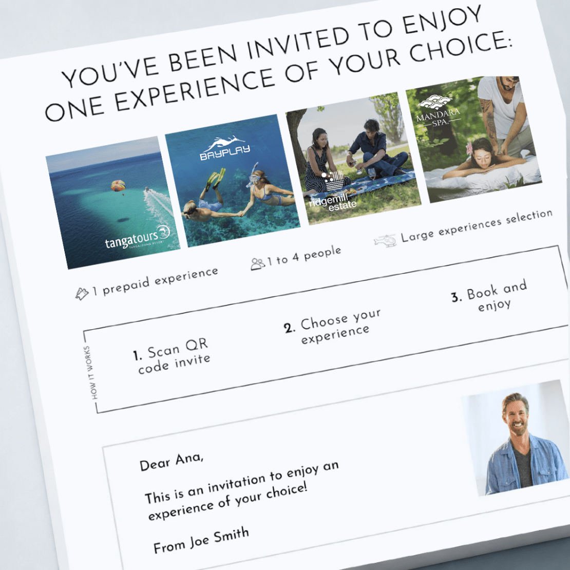 Moments for Two - Experience Portfolio for business - We Wander