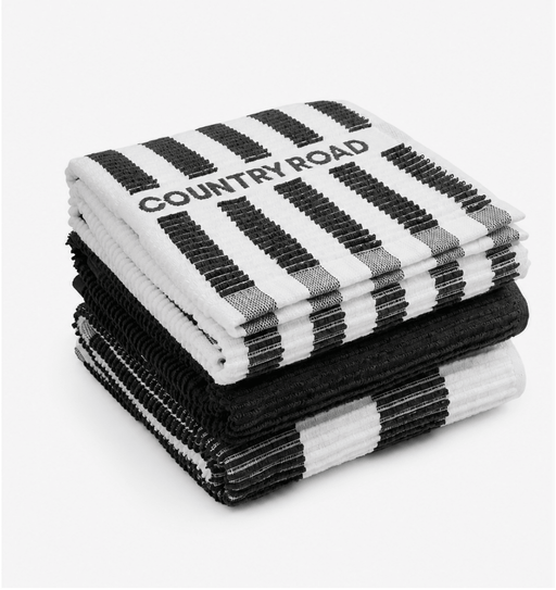 Stripe Australian Cotton Tea Towel Pack Of 3 - We Wander